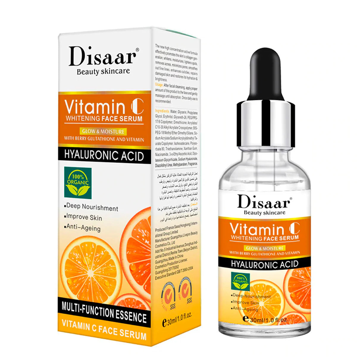 DISAAR SERUM - VITAMIN C + HYALURONIC ACID 30ML