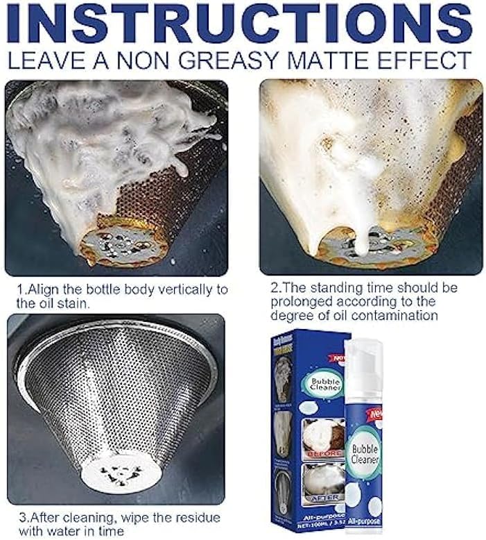 Cleaner Powerful Foam Against Grease and Grime