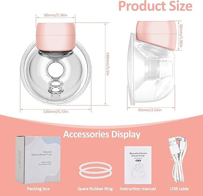 Hands-free electric breast pump