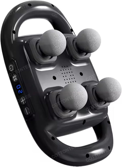 deep tissue massager, 4-head percussion massage gun