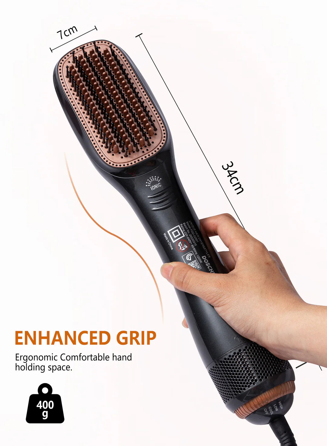 Electric Multifunctional Heat Brush