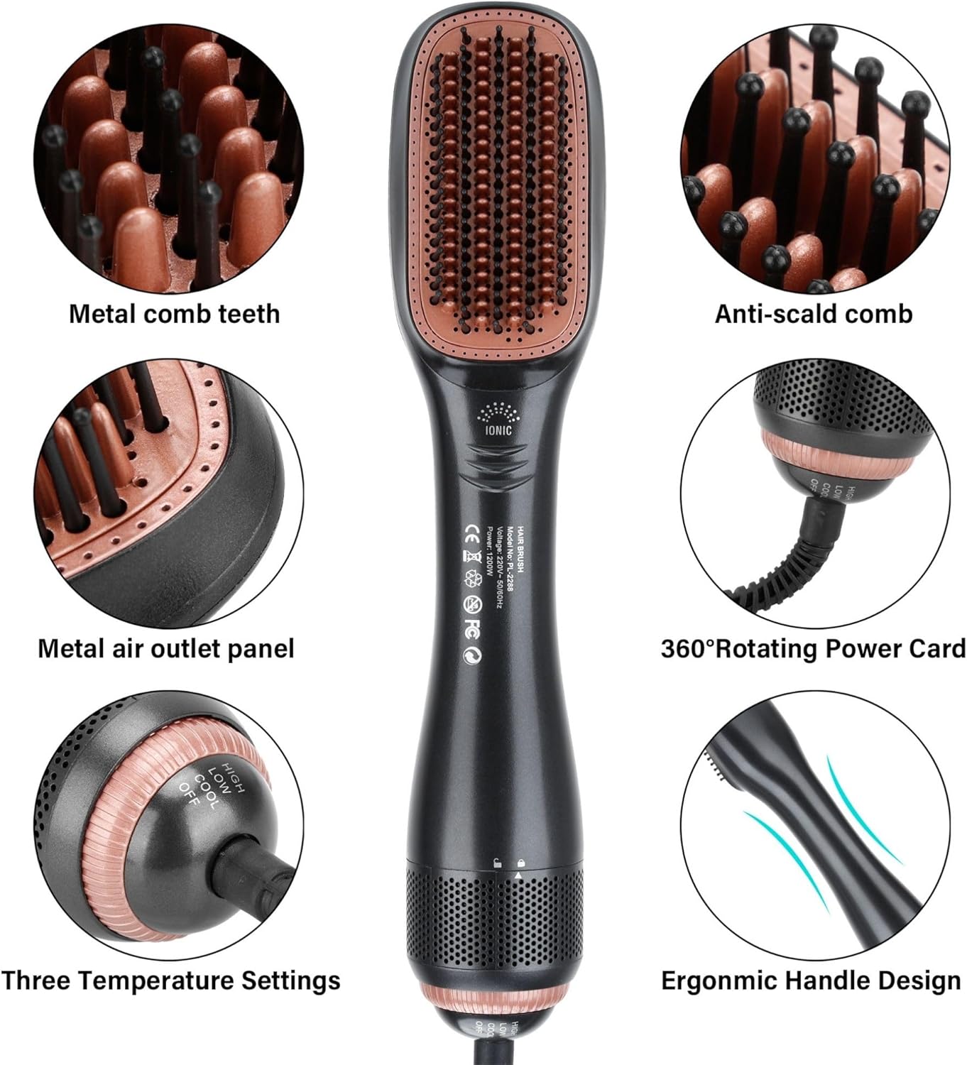 Electric Multifunctional Heat Brush