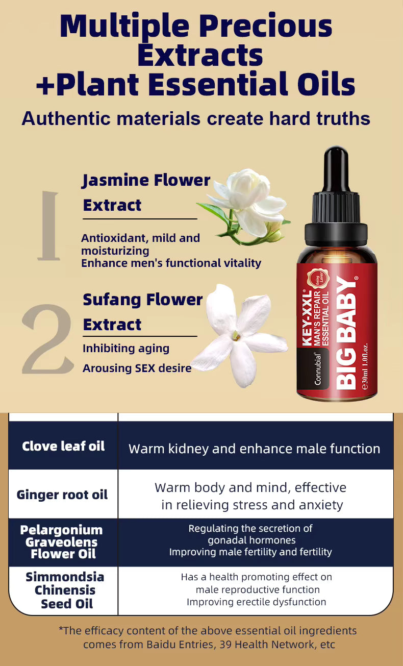 BIG BABY PENIS ENLARGEMENT OIL 30ML