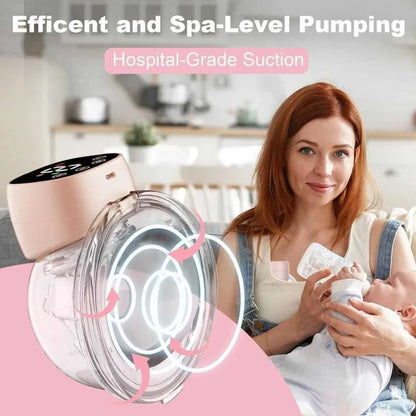 Hands-free electric breast pump