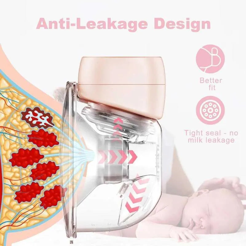 Hands-free electric breast pump