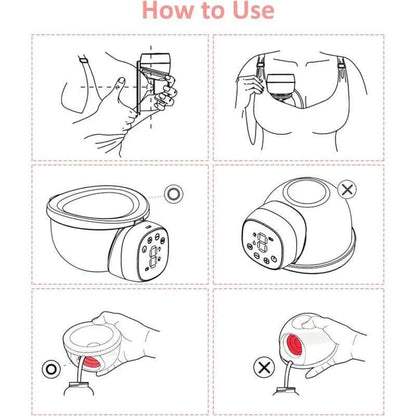 Hands-free electric breast pump