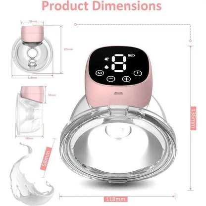 Hands-free electric breast pump